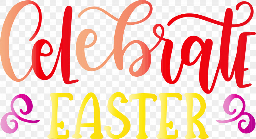 Text Font, PNG, 3000x1632px, Happy Easter, Paint, Text, Watercolor, Wet Ink Download Free