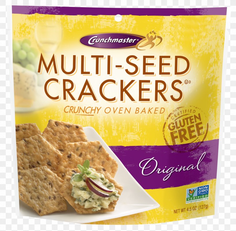 Crunch Master Gluten Free Multi-Seed Crackers Food Crunchmaster Original Multi-Seed Crackers Crunchmaster Multiseed Cracker, 4.5 Oz (Pack Of 12), PNG, 1836x1800px, Cracker, Baked Goods, Biscuits, Breakfast Cereal, Convenience Food Download Free