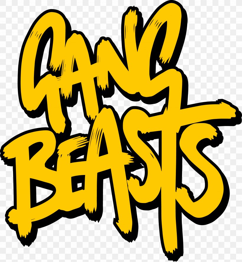 Gang Beasts PlayStation 4 YouTube Video Game, PNG, 3896x4220px, Gang Beasts, Area, Art, Artwork, Black And White Download Free
