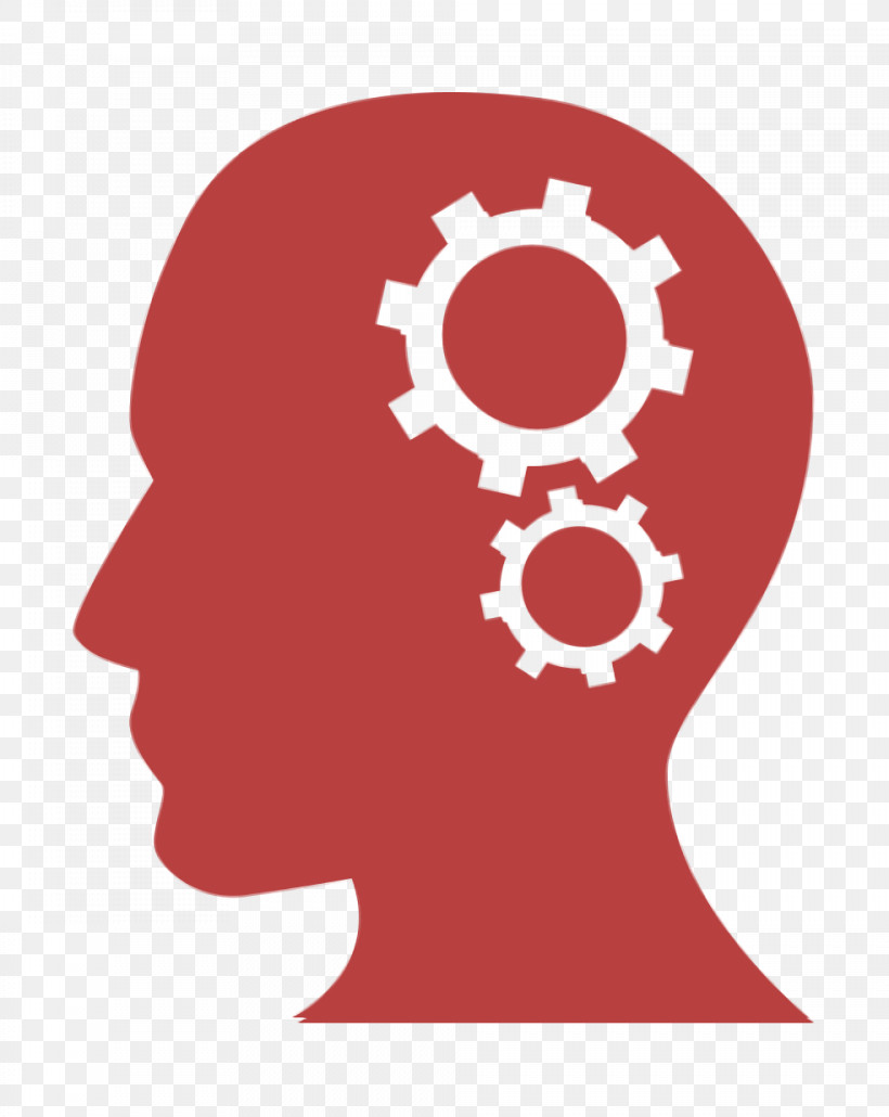 Head Icon Human Head Silhouette With Cogwheels Icon Business Icon, PNG, 984x1236px, Head Icon, Business Icon, Head, Humans Resources Icon, Red Download Free
