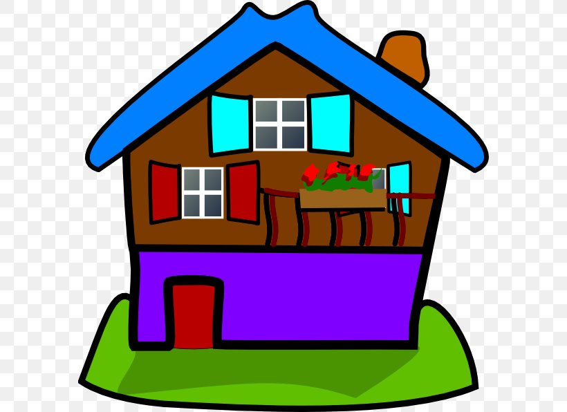 House Cartoon Clip Art, PNG, 594x596px, House, Animation, Area, Art, Artwork Download Free