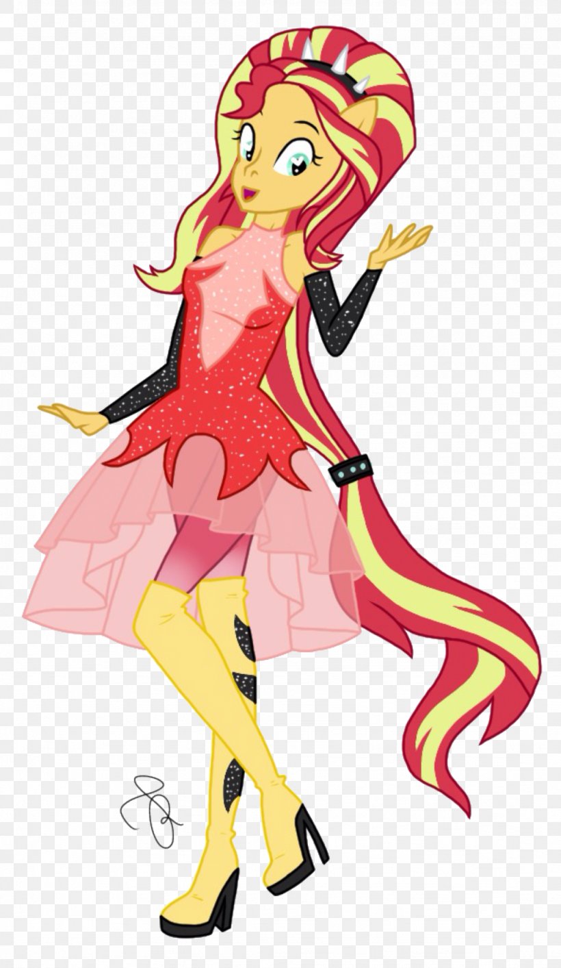 Sunset Shimmer Pony Applejack Pinkie Pie Clip Art, PNG, 1024x1765px, Sunset Shimmer, Applejack, Art, Cartoon, Costume Design Download Free