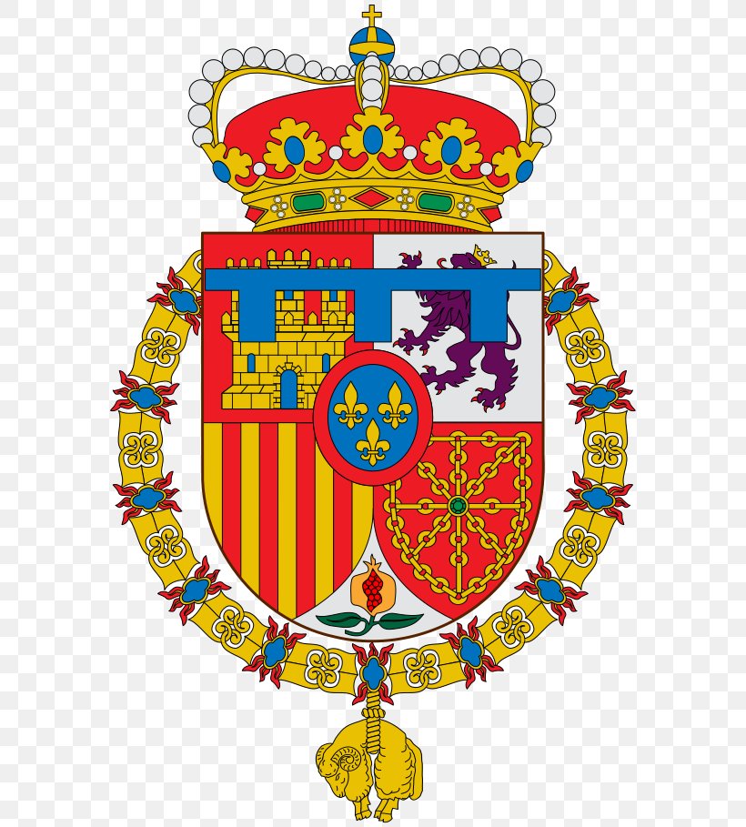 Coat Of Arms Of The King Of Spain Monarchy Of Spain House Of Bourbon Order Of The Golden Fleece, PNG, 588x909px, Spain, Area, Borbone Di Spagna, Charles Ii Of Spain, Charles Iii Of Spain Download Free