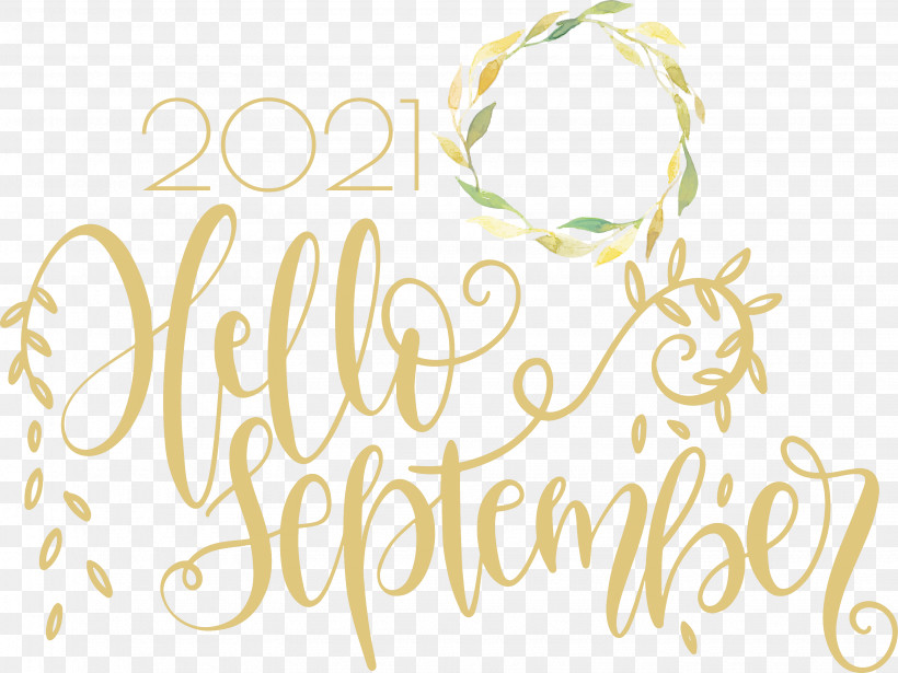 Hello September September, PNG, 3065x2301px, Hello September, Calligraphy, Geometry, Line, Logo Download Free