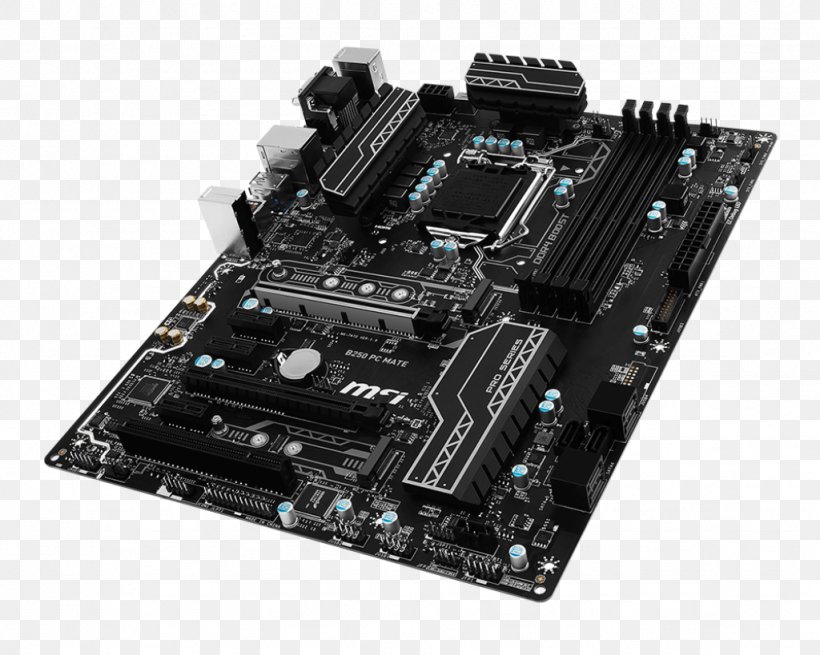 Intel MSI H270 GAMING PRO CARBON Motherboard LGA 1151, PNG, 1024x819px, Intel, Atx, Computer, Computer Accessory, Computer Component Download Free