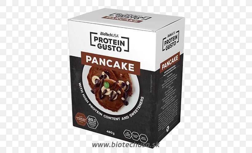 Pancake Product Ingredient Protein Chocolate, PNG, 500x500px, Pancake, Biotechnology, Chocolate, Flavor, Ingredient Download Free
