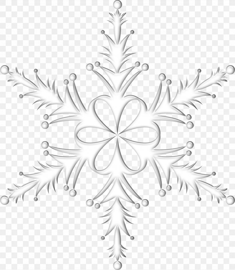 Snowflake Flower Tree Pattern, PNG, 2568x2947px, Snowflake, Art, Black And White, Branch, Christmas Download Free