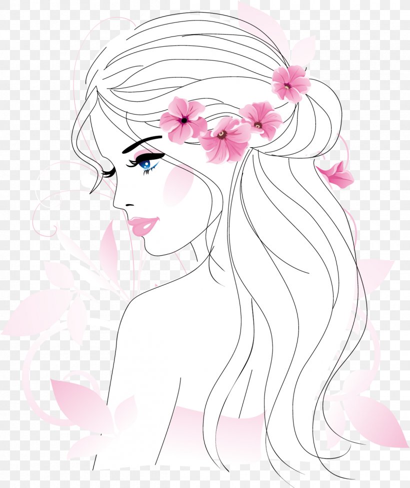 Beauty Cosmetics Illustration, PNG, 1252x1489px, Watercolor, Cartoon, Flower, Frame, Heart Download Free