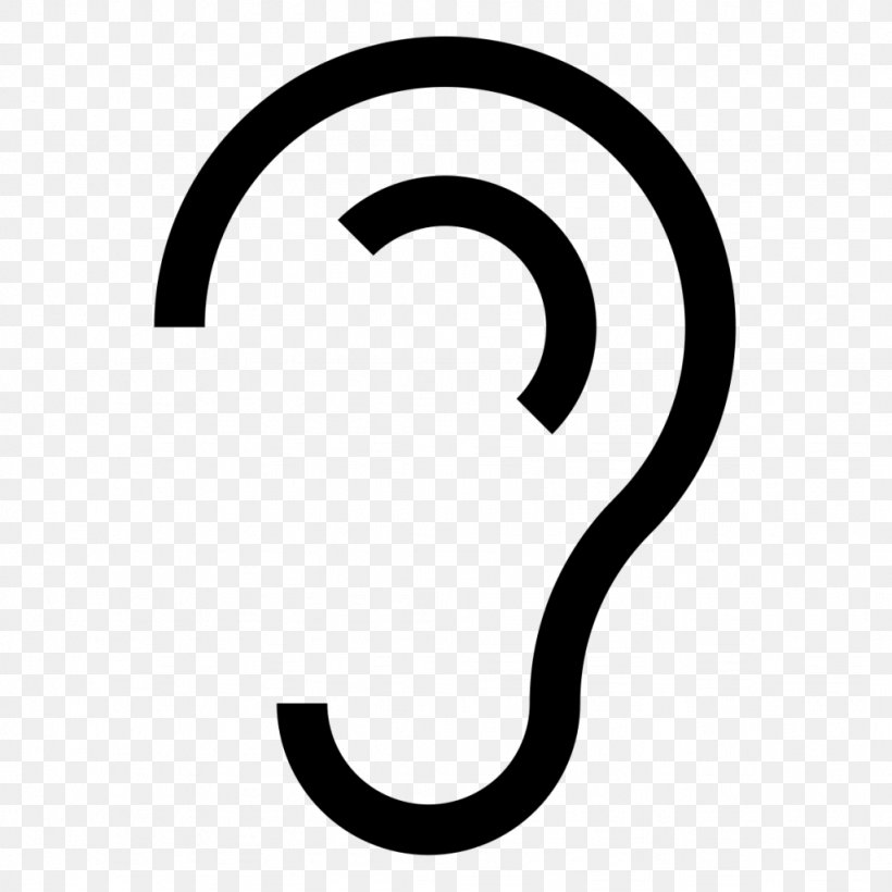 Hearing Clip Art, PNG, 1024x1024px, Ear, Area, Black And White, Brand, Cochlear Nerve Download Free
