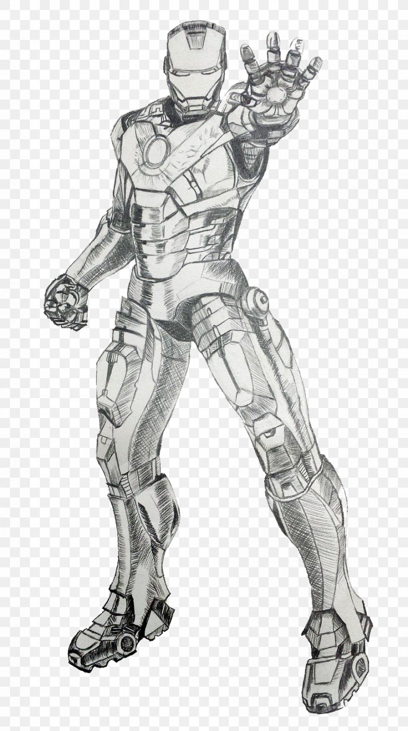 Iron Man Hulk Painting Drawing Illustration, PNG, 900x1613px, Iron Man, Armour, Art, Avengers, Black And White Download Free