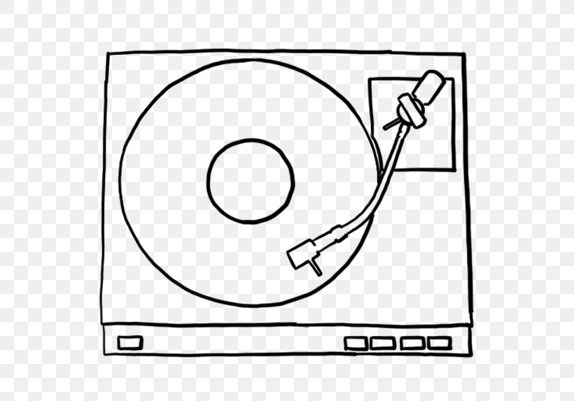 Line Art Drawing Phonograph Record Disc Jockey, PNG, 618x573px, Watercolor, Cartoon, Flower, Frame, Heart Download Free