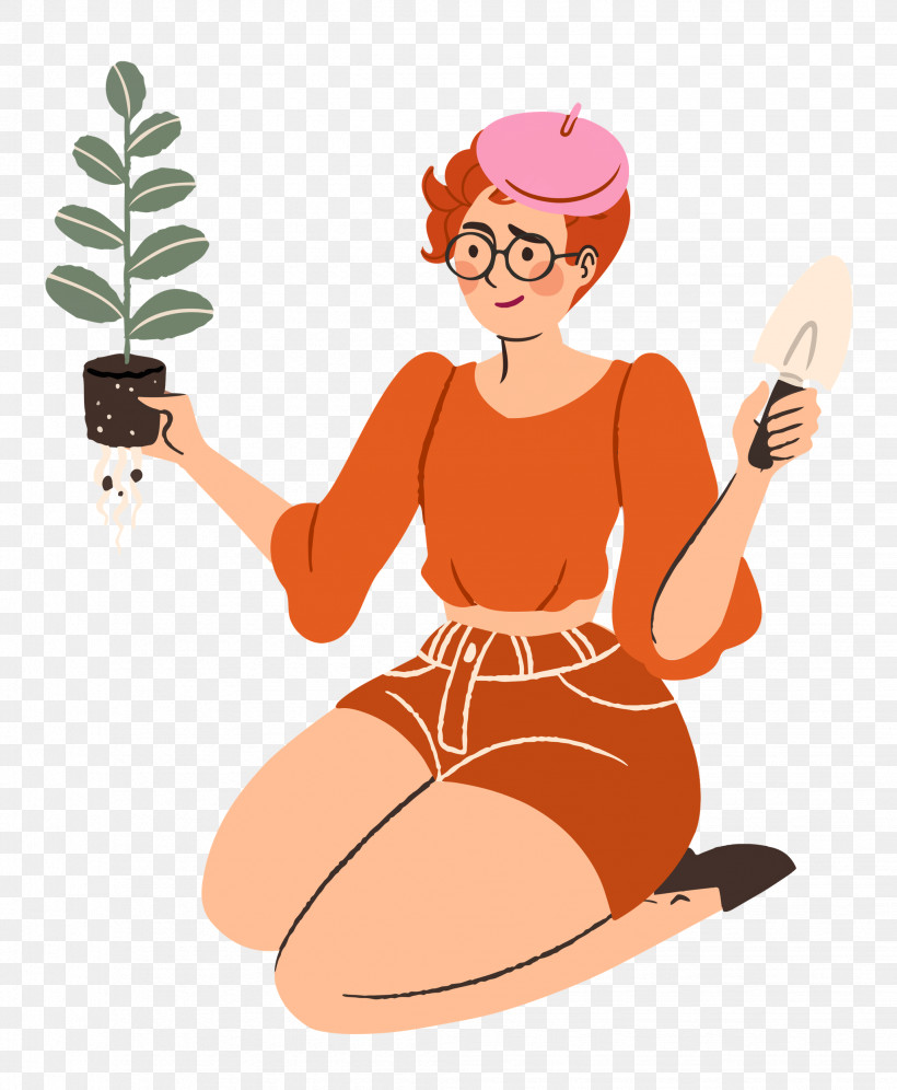 Planting Woman Garden, PNG, 2058x2500px, Planting, Biology, Cartoon, Character, Garden Download Free
