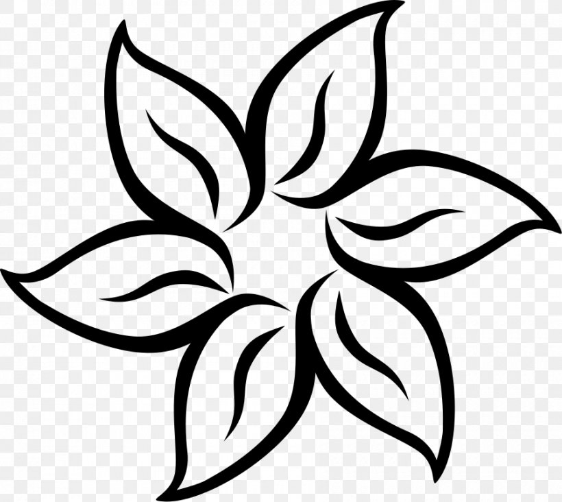 Flower Black And White Clip Art, PNG, 900x804px, Flower, Black And White, Blume, Branch, Drawing Download Free