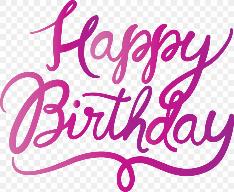 Birthday Calligraphy Happy Birthday Calligraphy, PNG, 3000x2461px, Birthday Calligraphy, Calligraphy, Happy Birthday Calligraphy, Magenta, Pink Download Free