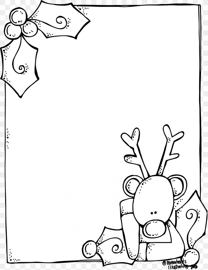 Coloring Book Santa Claus Rudolph Christmas Card, PNG, 1231x1600px, Coloring Book, Area, Art, Black, Black And White Download Free