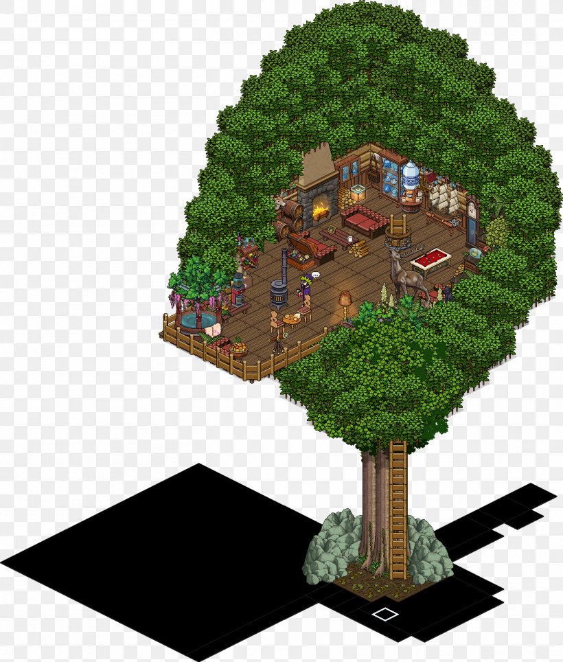 Habbo Tree House Sulake, PNG, 1359x1599px, Habbo, Accommodation, Biome, Building, Christmas Download Free