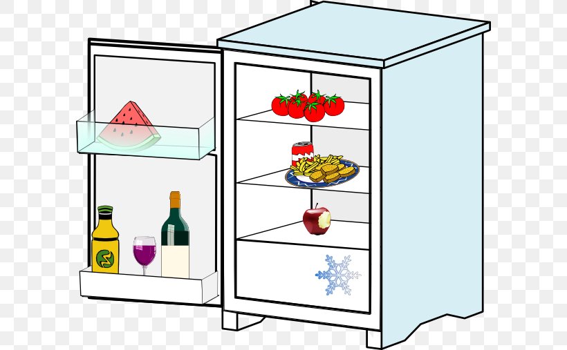Refrigerator Clip Art, PNG, 600x507px, Refrigerator, Area, Cartoon, Free Content, Freezers Download Free