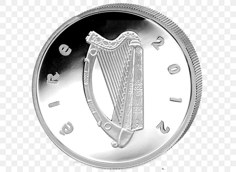 Silver Coin Silver Coin Republic Of Ireland Irish Euro Coins, PNG, 600x600px, 1 Euro Coin, Silver, Coin, Currency, Czech Koruna Download Free
