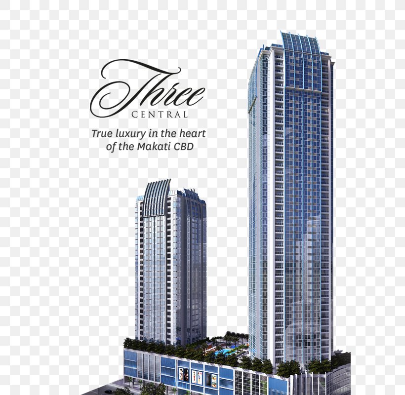 Three Central Megaworld Corporation Condominium Real Estate Two Central, PNG, 600x800px, Three Central, Architectural Engineering, Building, City, Commercial Building Download Free