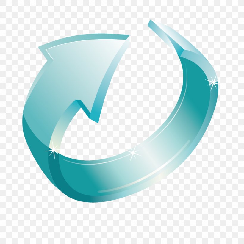 Blue Arrow Euclidean Vector Rotation, PNG, 1000x1001px, Computer Graphics, Aqua, Azure, Blue, Product Download Free