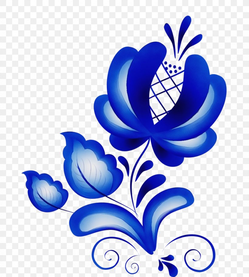 Blue Clip Art Cobalt Blue Plant Flower, PNG, 920x1024px, Watercolor, Blue, Cobalt Blue, Electric Blue, Flower Download Free