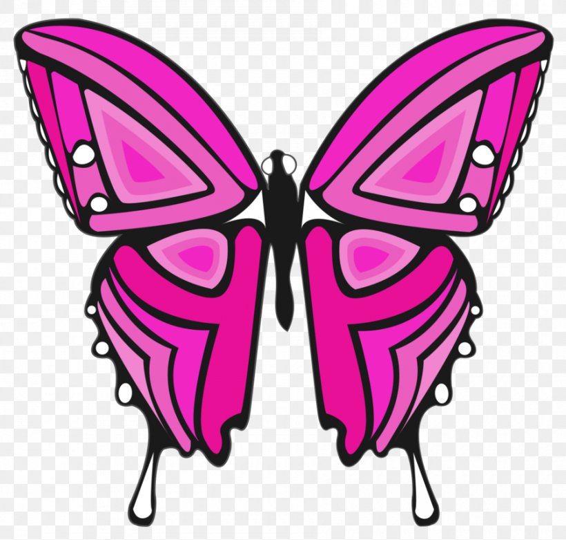 Butterfly Sticker Monarch Butterfly Pink Clip Art, PNG, 900x858px, Sticker, Blue, Brushfooted Butterfly, Butterfly, Color Download Free