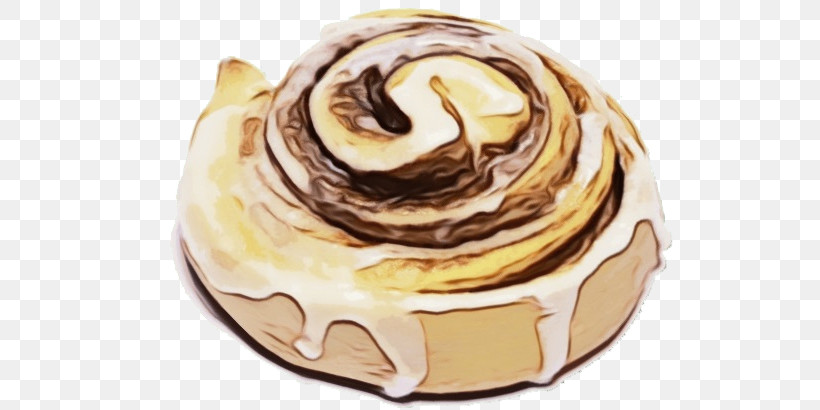 Cinnamon Roll Dessert Roti Manis Smartphone 甘食, PNG, 616x410px, Watercolor, Baked Good, Baking, Buttercream, Cinnamon Download Free