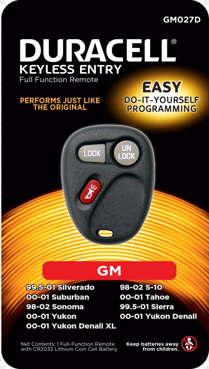 Car Remote Keyless System Remote Controls Chevrolet, PNG, 1212x2146px, Car, Brand, Chevrolet, Duracell, Dvd Download Free