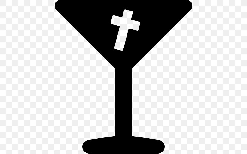 Cross Black And White Symbol, PNG, 512x512px, Cocktail Glass, Black And White, Cross, Halloween, Halloween Film Series Download Free