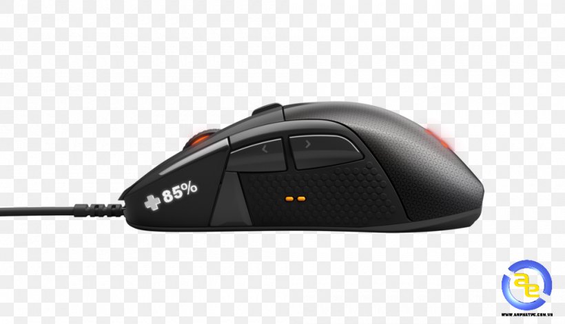 Computer Mouse Black Video Game SteelSeries OLED, PNG, 1000x575px, Computer Mouse, Black, Computer Component, Computer Monitors, Electronic Device Download Free