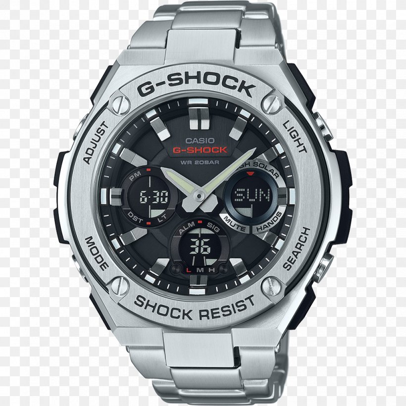 G-Shock Solar-powered Watch Casio Shock-resistant Watch, PNG, 1021x1021px, Gshock, Analog Watch, Brand, Casio, Clock Download Free