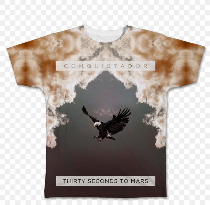 T-shirt Up In The Air Thirty Seconds To Mars Sleeve, PNG, 800x800px, Tshirt, Adore Delano, Brand, Loja Granada, Neck Download Free