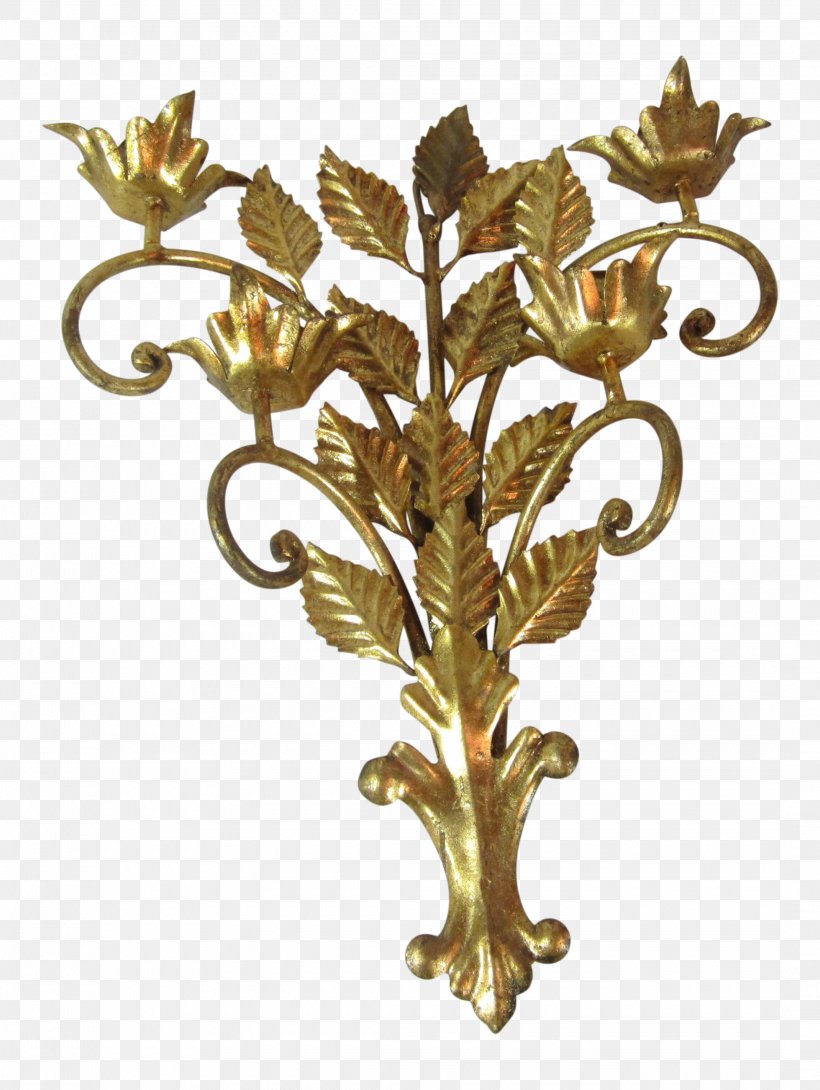 Brass Gold Leaf Sconce Candlestick, PNG, 2140x2846px, Brass, Candle, Candlestick, Chandelier, Colored Gold Download Free