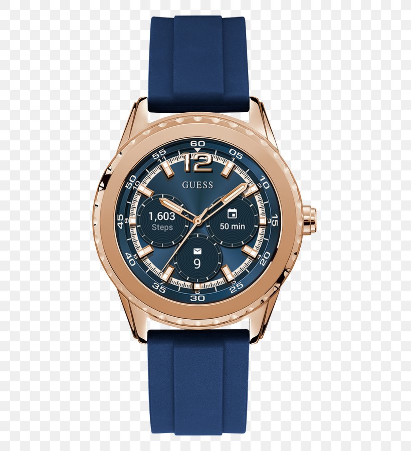Guess Watches CONNECT C1001G4 Guess Connect Dotknij Smartwatch, PNG, 750x900px, Guess, Blue, Bracelet, Brand, Metal Download Free