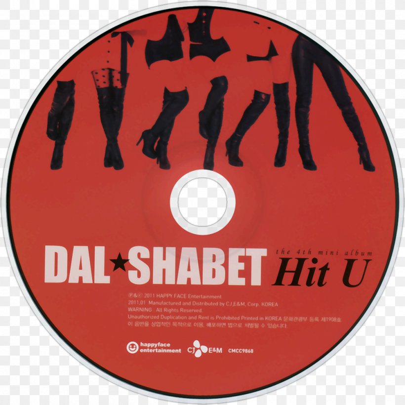 Hit U Dal Shabet Compact Disc, PNG, 1000x1000px, Dal Shabet, Brand, Compact Disc, Dvd, Label Download Free