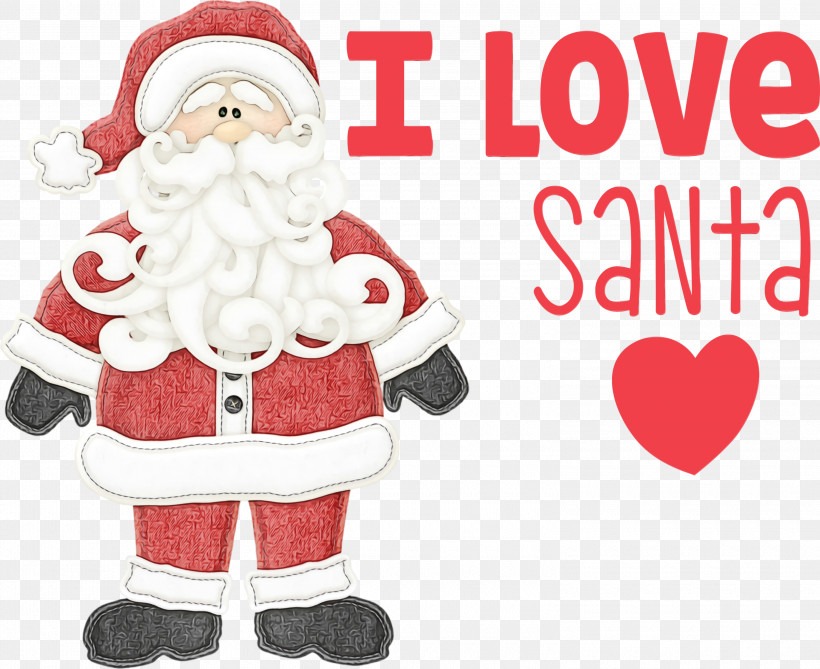 Santa Claus, PNG, 3000x2449px, I Love Santa, Christmas, Christmas Day, Christmas Ornament, Christmas Stocking Download Free