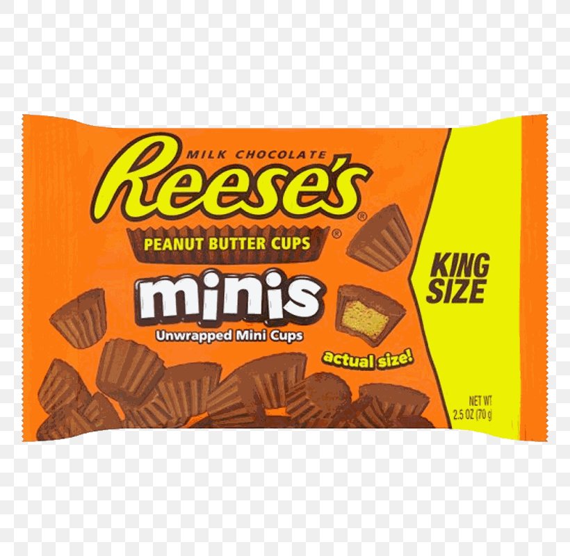 Reese's Peanut Butter Cups Reese's Pieces Reese's Sticks Cream, PNG, 800x800px, Peanut Butter Cup, Brand, Candy, Chocolate, Chocolate Bar Download Free