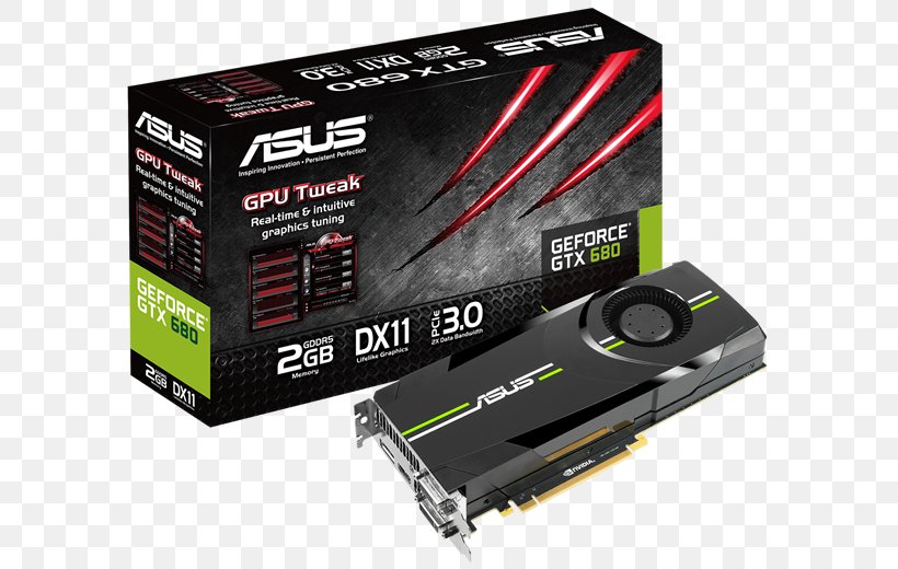 Graphics Cards & Video Adapters NVIDIA Geforce GTX 680 GeForce GTX 670, PNG, 600x520px, Graphics Cards Video Adapters, Asus, Computer Component, Electronic Device, Electronics Accessory Download Free
