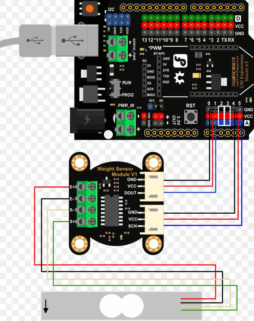Microcontroller Arduino Sensor Load Cell Wiring, PNG, 1000x1263px, Microcontroller, Arduino, Circuit Component, Computer Component, Computer Software Download Free