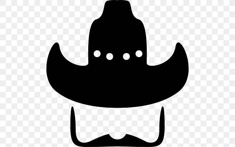 Cowboy Hat, PNG, 512x512px, Cowboy, Black, Black And White, Cowboy Hat, Face Download Free