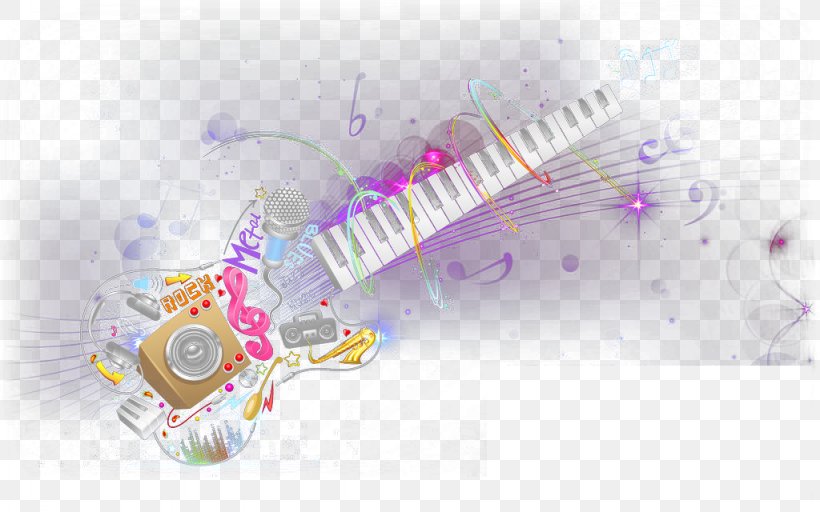 Graphic Design Musical Note Illustration, PNG, 1024x640px, Watercolor, Cartoon, Flower, Frame, Heart Download Free