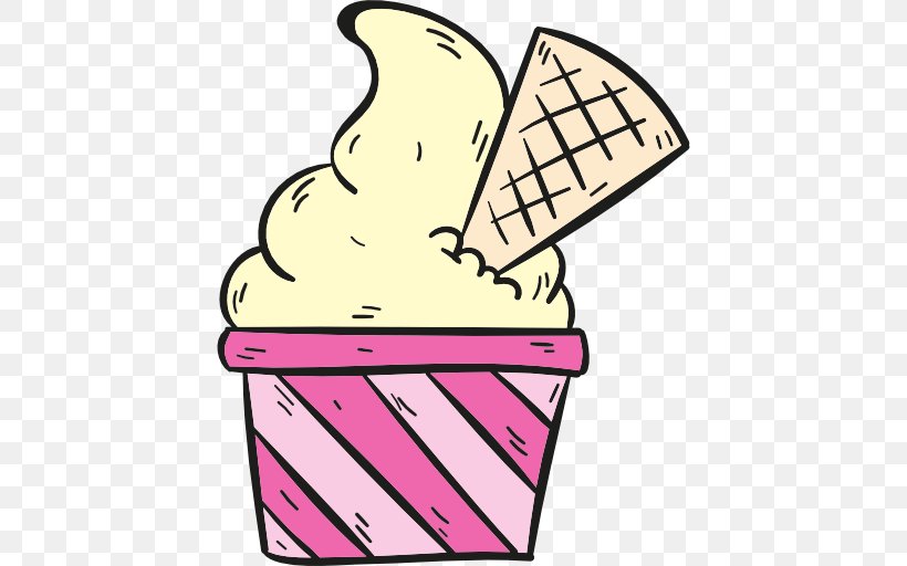 Ice Cream Cones Sundae Fast Food, PNG, 512x512px, Ice Cream, Area, Artwork, Cream, Dessert Download Free