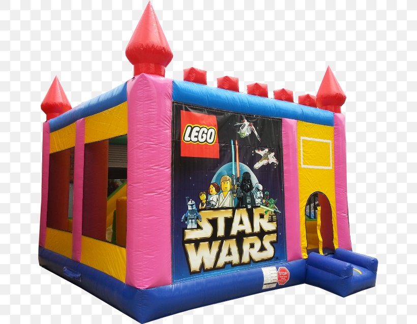 Inflatable Bouncers Lego Star Wars Toy Playground Slide, PNG, 669x638px, Inflatable Bouncers, Balloon, Bounce House, Castle, Child Download Free