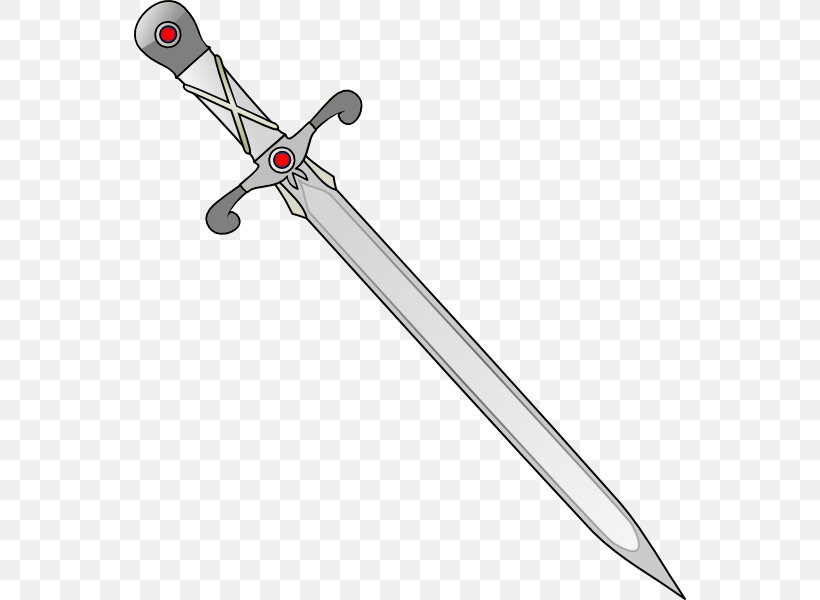 Knightly Sword Middle Ages Clip Art, PNG, 552x600px, Sword, Cold Weapon, Dagger, Hilt, Katana Download Free