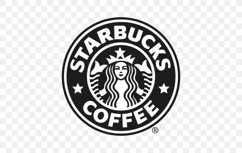 White Coffee Starbucks Latte Espresso, PNG, 518x518px, Coffee, Area, Badge, Black, Black And White Download Free