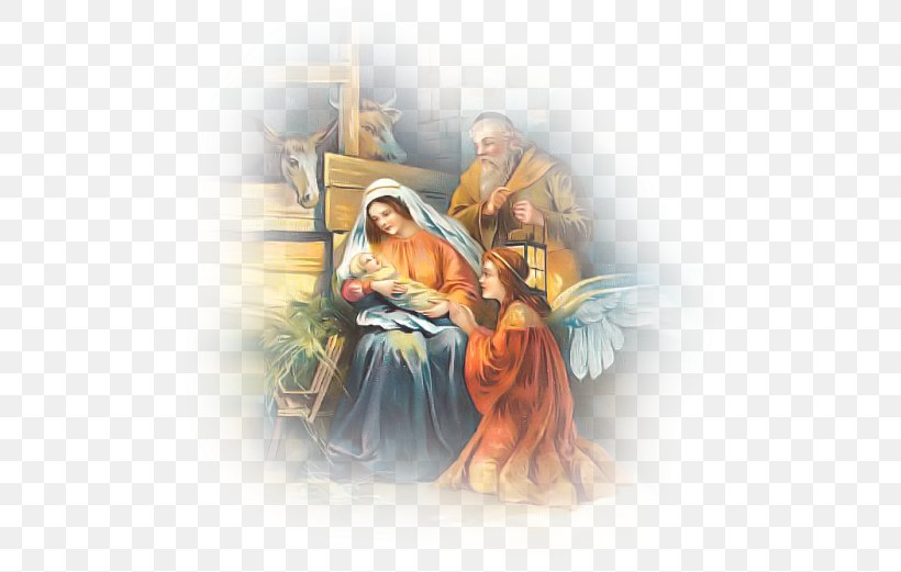 Christmas Catholicism Nativity Scene Giphy Holy Family, PNG, 495x521px, Christmas, Angel, Catholicism, Christmas Card, Fictional Character Download Free