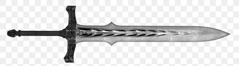 Dagger Knife Sword Weapon, PNG, 2536x704px, Dagger, Alice In Wonderland, Black And White, Cold Weapon, Firearm Download Free
