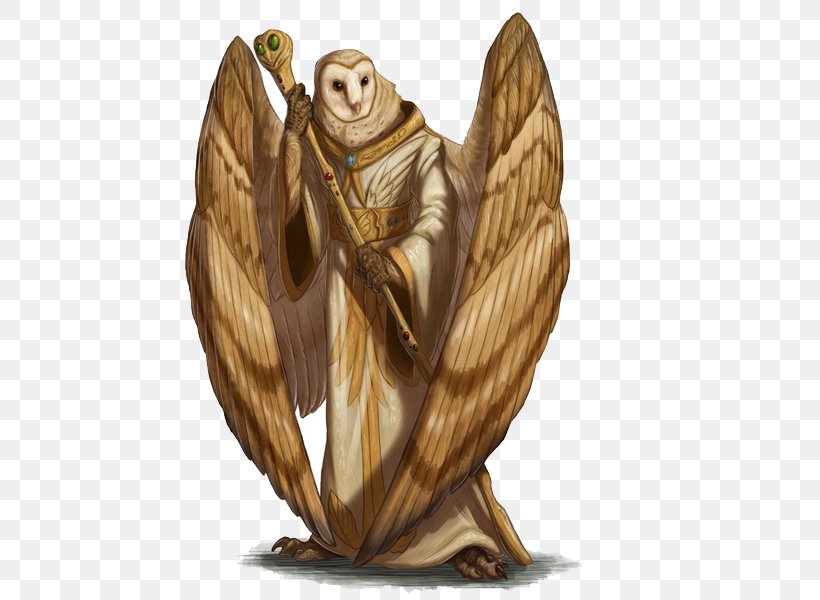 Dungeons & Dragons Owl Fantasy Role-playing Game Legendary Creature, PNG, 525x600px, Dungeons Dragons, Aarakocra, Angel, Art, Carving Download Free