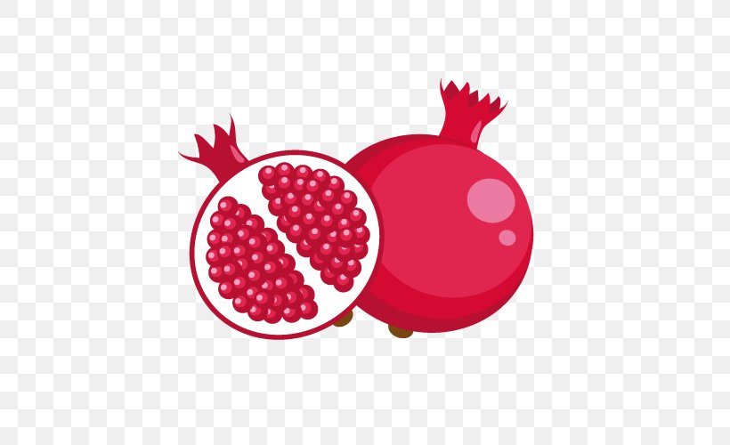 Pomegranate Euclidean Vector Fruit, PNG, 500x500px, Pomegranate, Auglis, Berry, Cranberry, Food Download Free