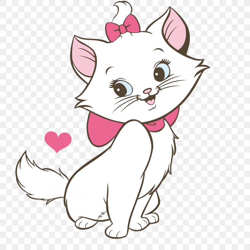 Minnie Mouse Cat Marie Kitten Aristogatos, PNG, 1500x1501px, Watercolor, Cartoon, Flower, Frame, Heart Download Free